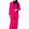 Eleganter Damen Hosenanzug – Pink