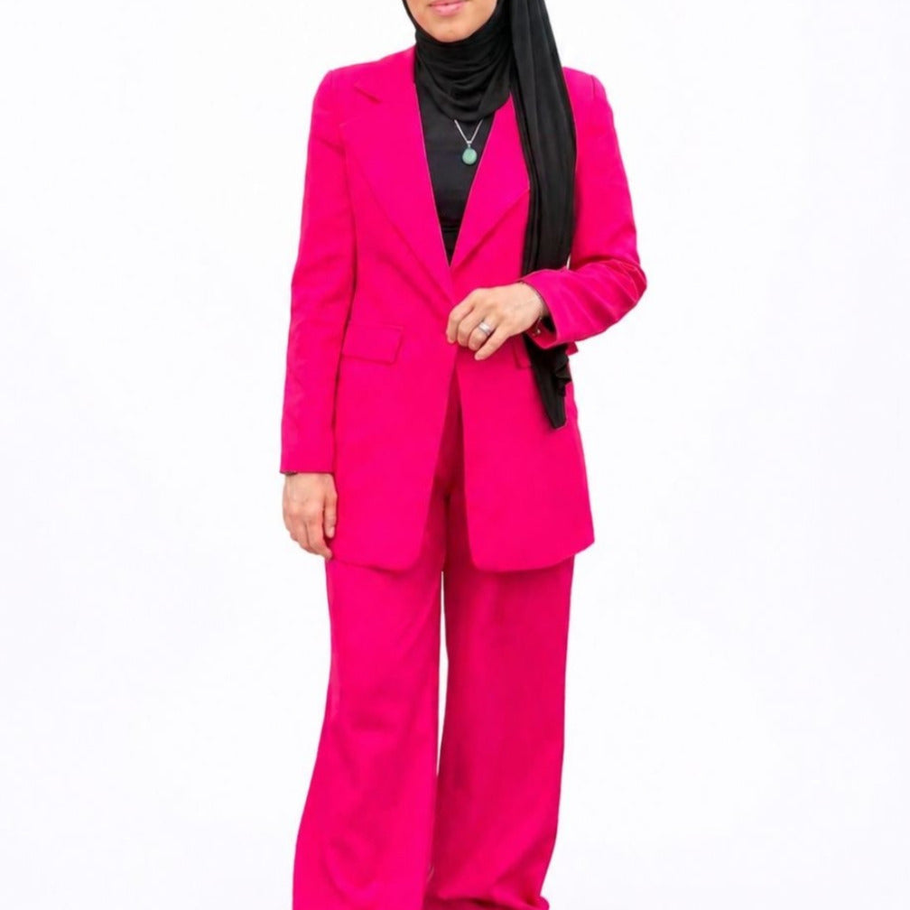Eleganter Damen Hosenanzug – Pink