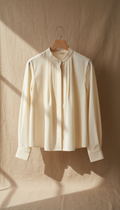 Tailorierte Bluse aus feiner Baumwolle