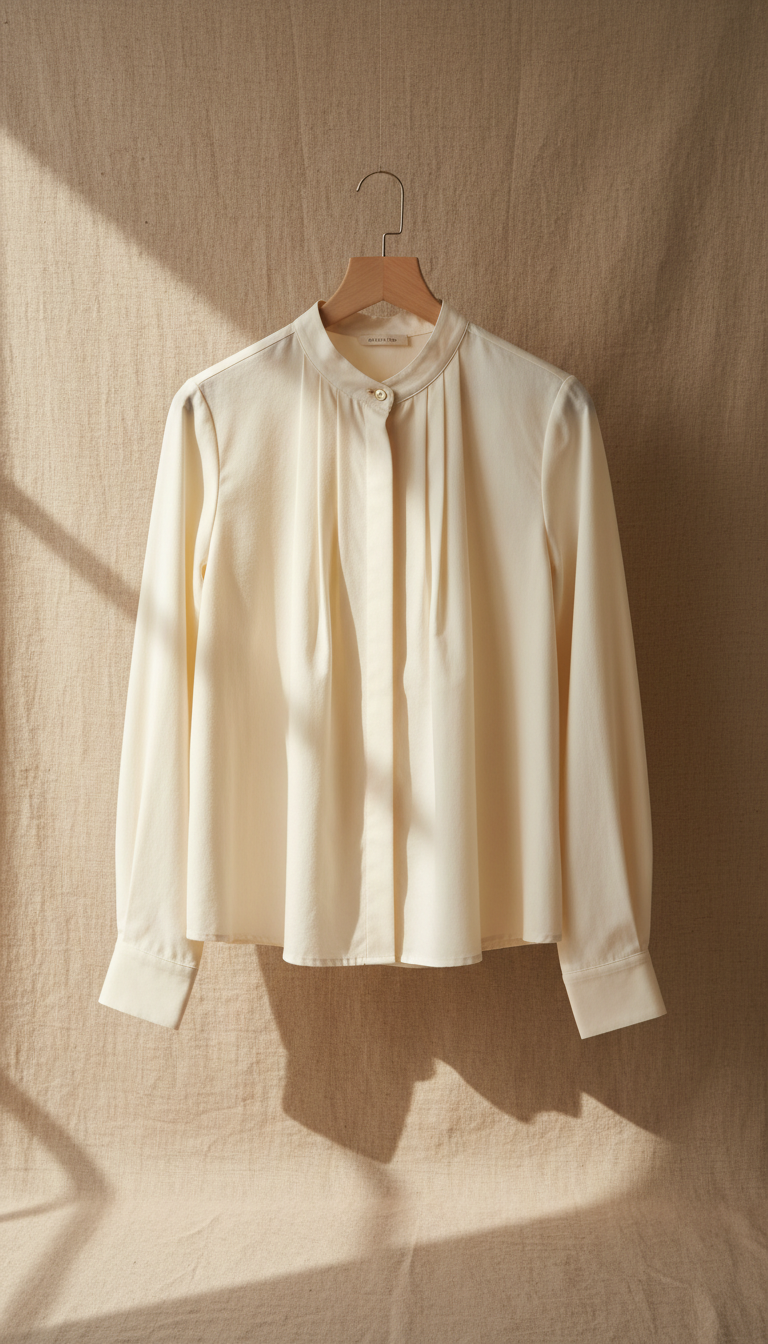 Tailorierte Bluse aus feiner Baumwolle