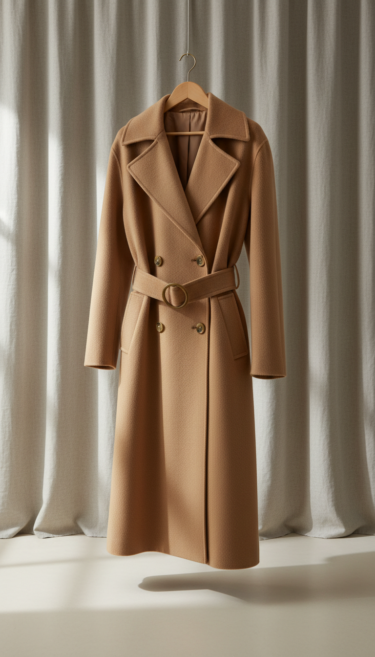 Trenchcoat aus Kaschmir-Mix